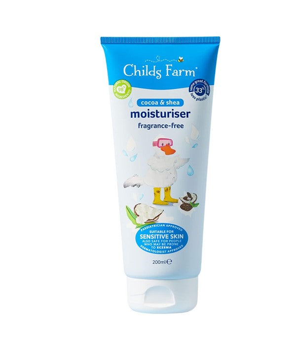 CHILDS FARM COCOA AND SHEA MOISTURISER 200 ml Kids Skincare Asetena Pa
