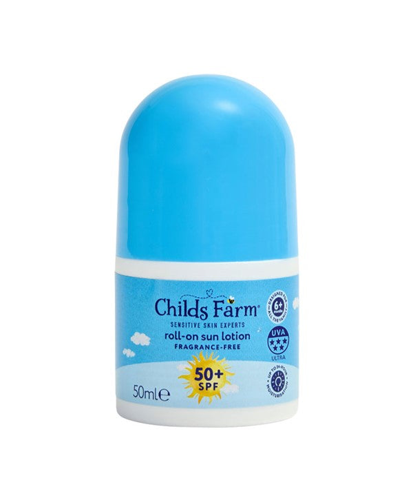 CHILDS FARM FRAGRANCE FREE ROLL ON SUN LOTION 50 SPF 50 ml Kids Skincare Asetena Pa