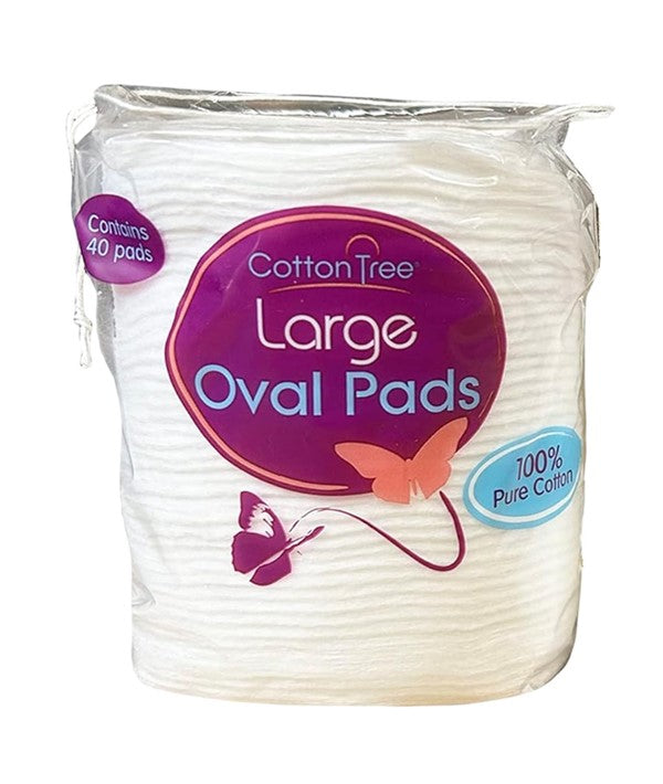 COTTON TREE LARGE OVAL PADS 40 Pads Personal Care Asetena Pa