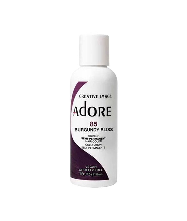 ADORE SHINING SEMI PERMANENT HAIR COLOR BURGUNDY BLISS 118 ml Hair Color Asetena Pa