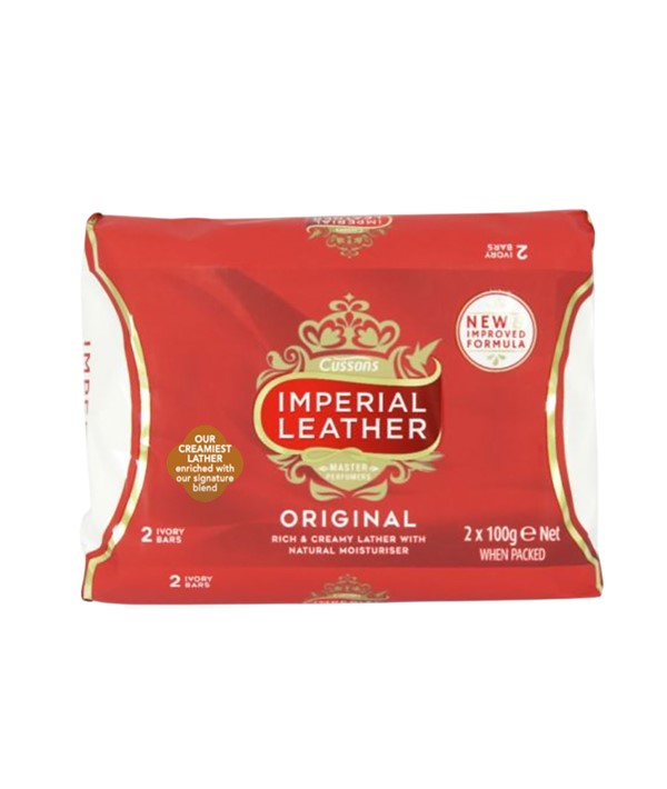 IMPERIAL LEATHER ORIGINAL RICH CREAMY LATHER SOAP 2 x 90 g Body Care Asetena Pa