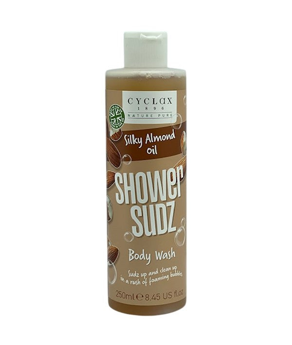 CYCLAX SILKY ALMOND OIL SHOWER SUDZ BODY WASH 250 ml Body Care Asetena Pa