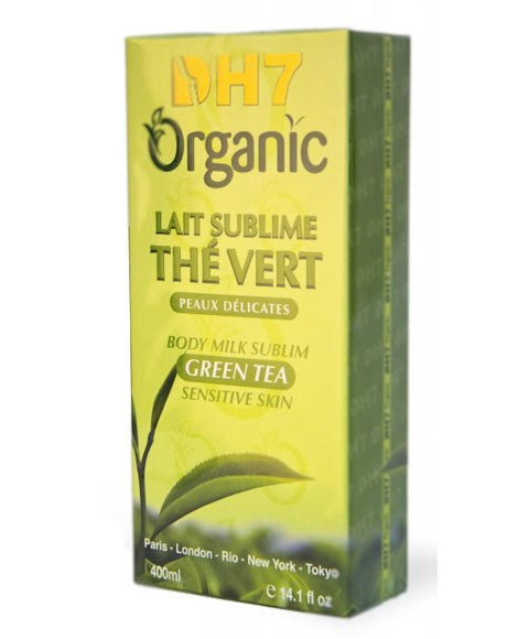 DH7 ORGANIC BODY MILK SUBLIM WITH GREEN TEA 400 ml Color Sensitive Skin Even Skin Tone Asetena Pa