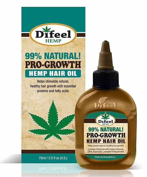 DIFEEL 99 PERCENT NATURAL PRO GROWTH HEMP HAIR OIL 75 ml Sprays, Serums and Oils Asetena Pa