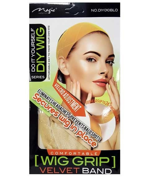 MAGIC COLLECTION WIG GRIP VELVET BAND DIY010BLO Color Blonde Extensions Accessories Asetena Pa