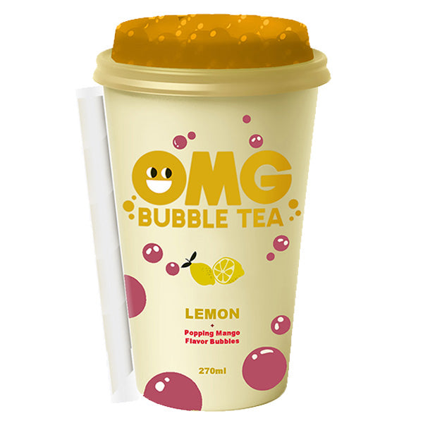 Omg Bubble Tea Lemon With Mango Flavour 10x270ml