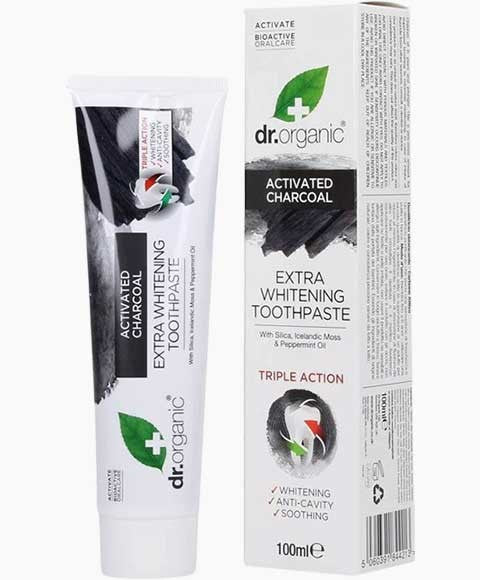ORGANIC CHARCOAL MAX WHITENING TOOTHPASTE 100 ml Dental Care Asetena Pa