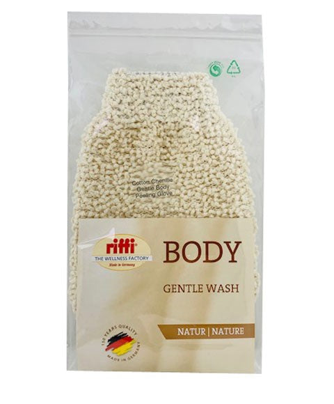 RIFFI COTTON CHENILLE BODY GENTLE WASH GLOVES 409 Color Assorted Body Care Asetena Pa