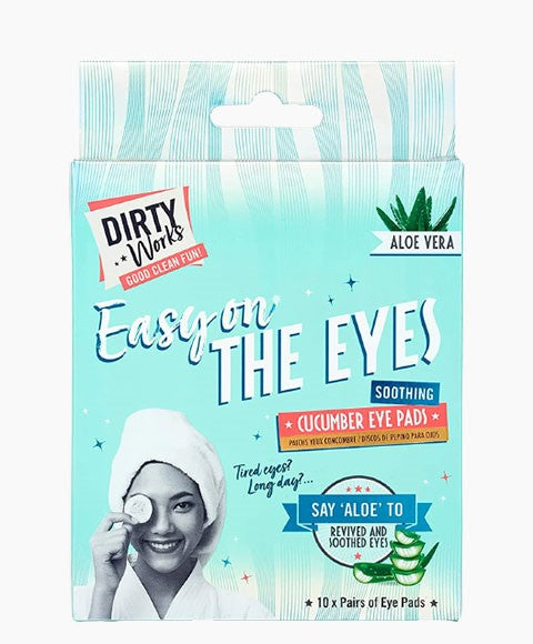 DIRTY WORKS EASY ON THE EYES SOOTHING CUCUMBER EYE PADS 10 x 5 ml Skin Treatments Asetena Pa