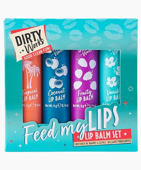 DIRTY WORKS FEED MY LIPS LIP BALM SET Lips Asetena Pa