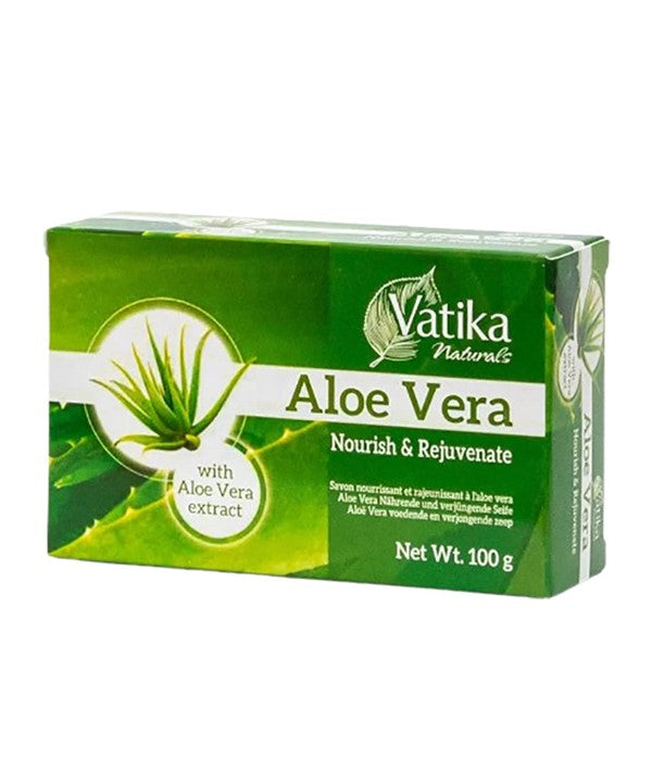 VATIKA NATURALS NOURISH AND REJUVENATE ALOE VERA SOAP 100 g Body Care Asetena Pa
