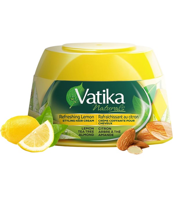 VATIKA NATURALS LEMON TEA TREE AND ALMOND STYLING HAIR CREAM 210 ml Hair Styling Asetena Pa