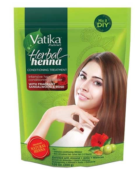 VATIKA NATURALS HERBAL HENNA CONDITIONING TREATMENT WITH SANDALWOOD AND ROSE 200 g Treatments Asetena Pa