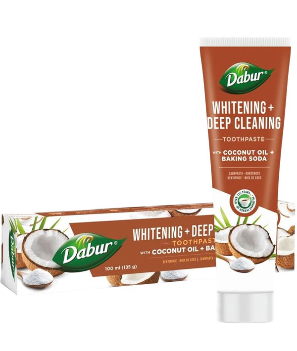WHITENING DEEP CLEANSING COCONUT OIL AND BAKING SODA TOOTHPASTE 100 ml Dental Care Asetena Pa