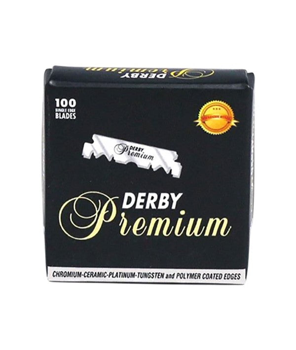 DERBY PREMIUM SINGLE EDGE BLADE 100 Blades Clippers and Trimmers Asetena Pa
