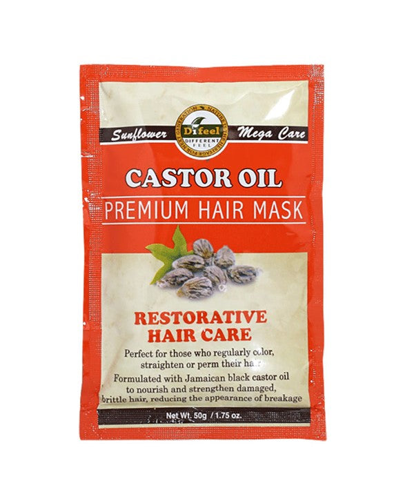 DIFEEL CASTOR OIL PREMIUM HAIR MASK 50g Treatments Asetena Pa