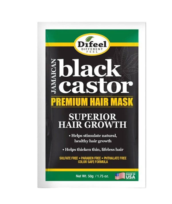 DIFEEL JAMAICAN BLACK CASTOR OIL PREMIUM HAIR MASK SACHET 50 g Treatments Asetena Pa