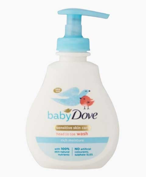BABY DOVE RICH MOISTURE HEAD TO TOE WASH 200 ml Kids Skincare Asetena Pa