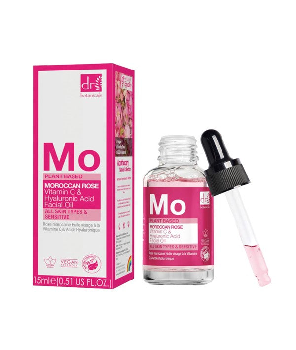 MO MOROCCAN ROSE VITAMIN C AND HYALURONIC ACID FACIAL OIL 15 ml Skin Moisturizing Asetena Pa