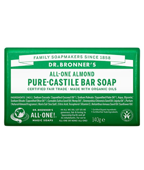 ALL ONE ALMOND PURE CASTILE BAR SOAP 140 g Body Care Asetena Pa