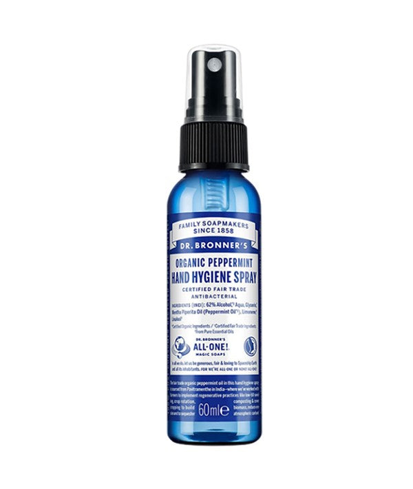 ORGANIC PEPPERMINT HAND CLEANSING SPRAY 60 ml Skin Wash Asetena Pa