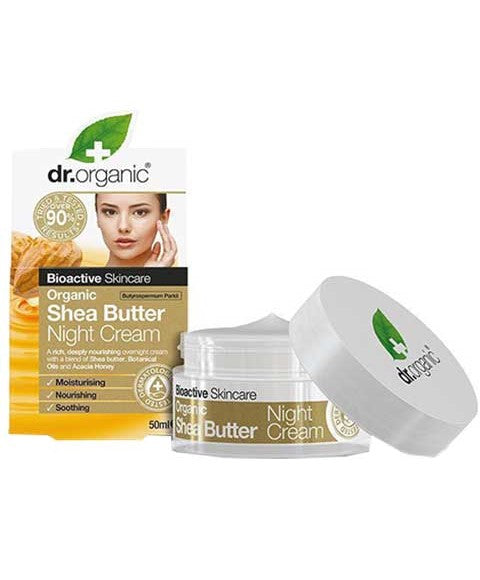 BIOACTIVE SKINCARE ORGANIC SHEA BUTTER NIGHT CREAM 50 ml Skin Moisturizing Asetena Pa