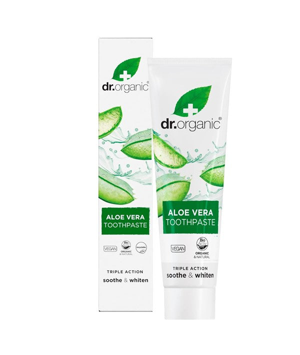 DR ORGANIC ALOE VERA TOOTHPASTE 100 ml Dental Care Asetena Pa