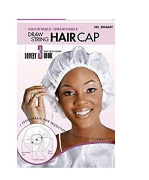 DRAWSTRING HAIRCAP 2054AST Color Assorted Durags and Caps Asetena Pa