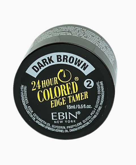 EBIN NEW YORK 24 HOUR EDGE TAMER 15ml Color Dark Brown Hair Styling Asetena Pa