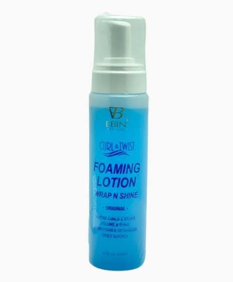 EBIN NEW YORK CURL AND TWIST FOAMING LOTION WRAP AND SHINE ORIGINAL 250 ml Hair Styling Asetena Pa