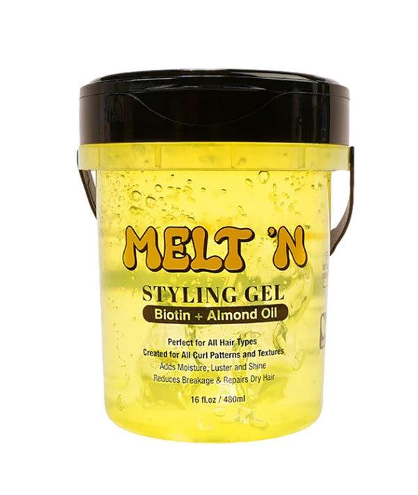 MELT N BIOTIN ALMOND OIL STYLING GEL 480 ml Hair Styling Asetena Pa