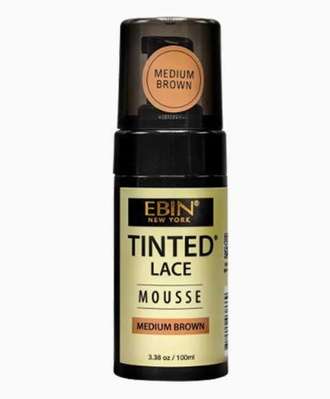 EBIN NEW YORK TINTED LACE MOUSSE 100 ml Color Medium Brown Hair Styling Asetena Pa