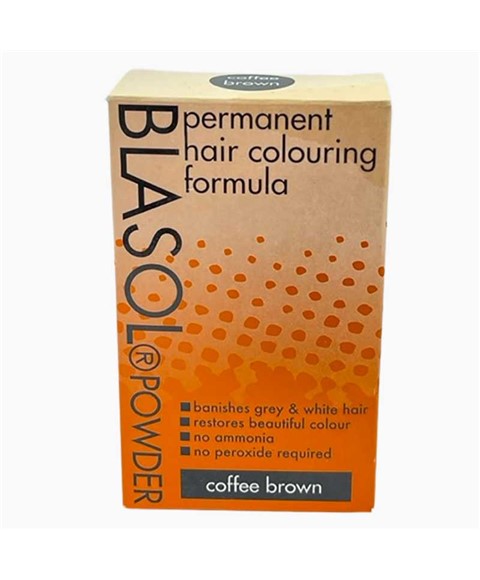 BLASOL POWDER PERMANENT HAIR COLORING COFFEE BROWN 6 g Hair Color Asetena Pa