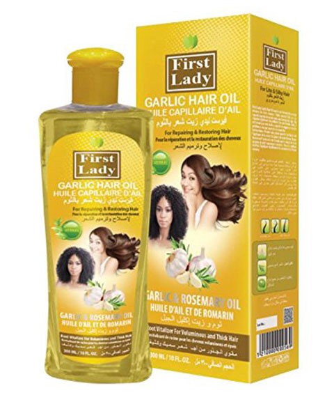 FIRST LADY GARLIC HAIR OIL 300 ml Sprays, Serums and Oils Asetena Pa