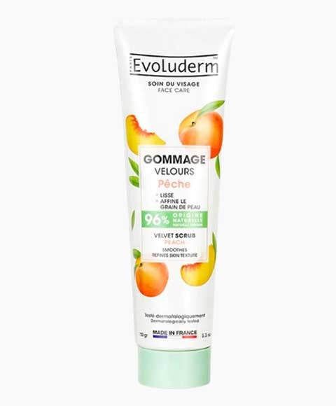 EVOLUDERM GOMMAGE VELVET SCRUB WITH PEACH 150 g Skin Wash Asetena Pa