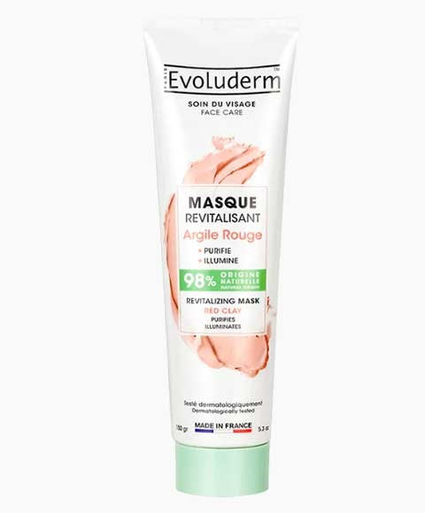 EVOLUDERM REVITALIZING MASK WITH RED CLAY 150 g Skin Wash Asetena Pa