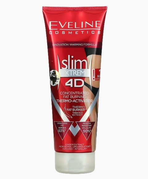 SLIM EXTREME 4D CONCENTRATED FAT BURNING THERMO ACTIVATOR 250 ml Personal Care Asetena Pa