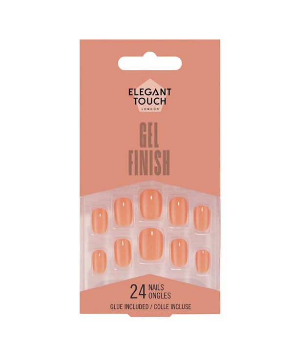ELEGANT TOUCH APRICOT CRUSH NAIL GEL FINISH 24 Nails Nails Asetena Pa