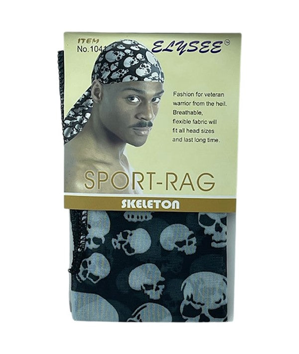 ELYSEE STAR SKELETON SPORT RAG 1041 Durags and Caps Asetena Pa