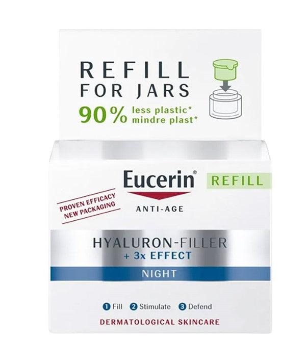 HYALURON FILLER 3X EFFECT NIGHT CREAM REFILL 50 ml Skin Moisturizing Asetena Pa