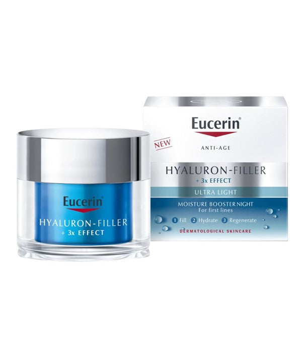 HYALURON FILLER 3X EFFECT ULTRA LIGHT MOISTURE BOOSTER NIGHT 50 ml Skin Moisturizing Asetena Pa