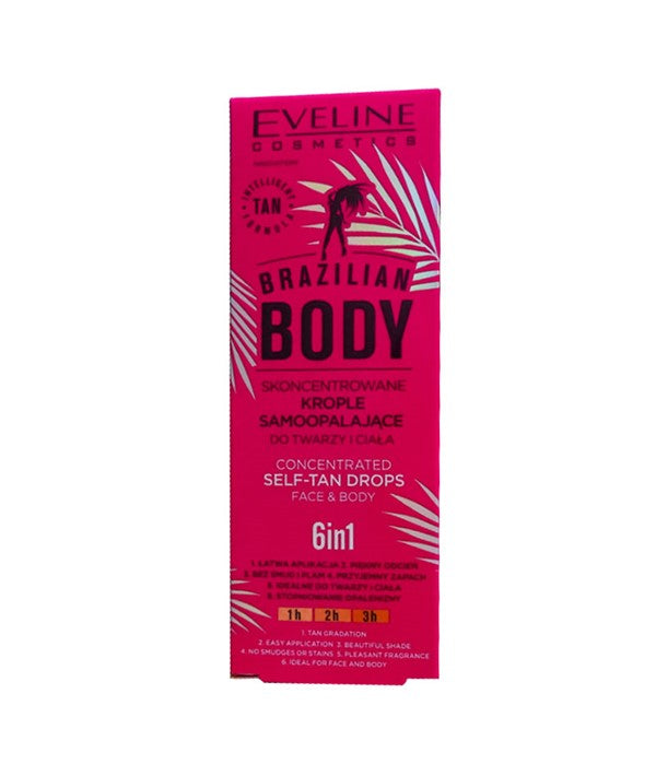 BRAZILIAN BODY 6 IN 1 SELF TAN DROPS 18 ml Skin Treatments Asetena Pa