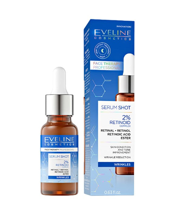 EVELINE FACE THERAPY SERUM SHOT 2 PERCENT RETINOID WRINKLE TREATMENT 30ml Skin Treatments Asetena Pa