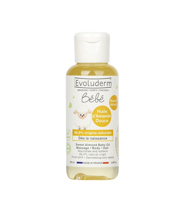 EVOLUDERM BEBE SWEET ALMOND BABY OIL 100 ml Kids Skincare Asetena Pa