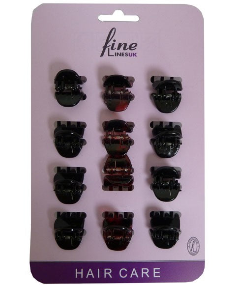 FINE LINESUK MINI CLAW CLIP 12 PCS H6201 12pcs Kids Hair Accessories Asetena Pa