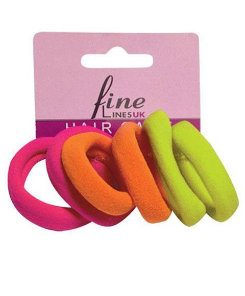 FINE LINESUK PONYTAIL ELASTIC FLUORESCENT 3 pack Color Mix Kids Hair Accessories Asetena Pa