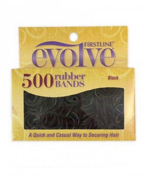 EVOLVE RUBBER BANDS 500pcs Color Black Kids Hair Accessories Asetena Pa