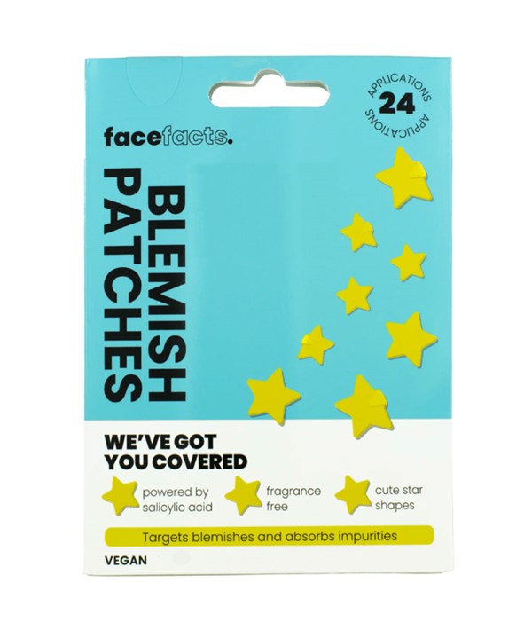 FACE FACTS BLEMISH PATCHES YELLOW STARS 24 Application Skin Treatments Asetena Pa