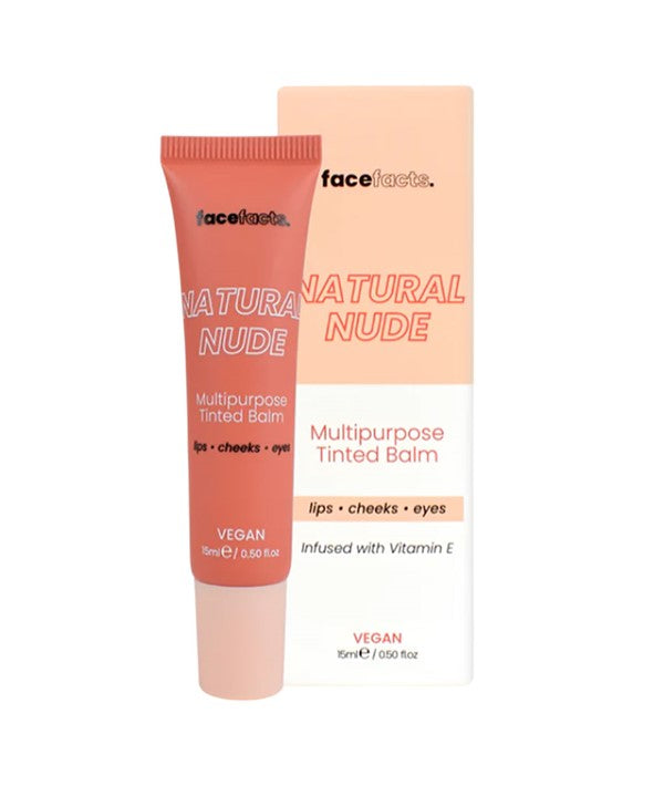 FACE FACTS MULTIPURPOSE TINTED BALM NATURAL NUDE 15 ml Lips Asetena Pa