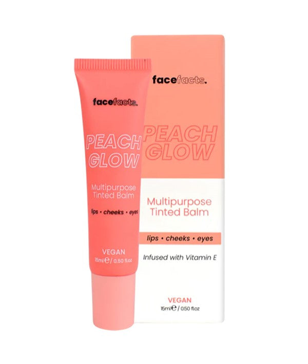 FACE FACTS MULTIPURPOSE TINTED BALM PEACH GLOW 15 ml Lips Asetena Pa